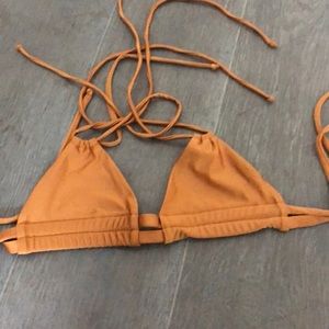 Dark orange/ bronze bikini top